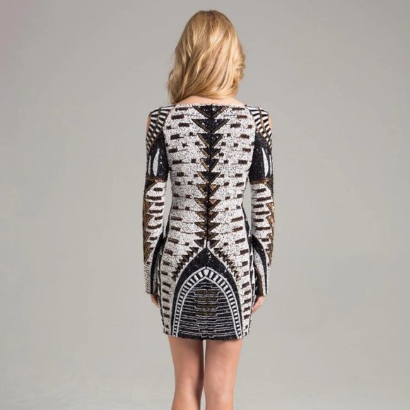 Lara Design Stunning Formal Sequin Midi Dress - BNWT Size 12 - Picture 2 of 9